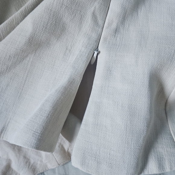 ZARA Strapless Bodice Top Beige Contemporary XS NWT - Picture 3 of 5